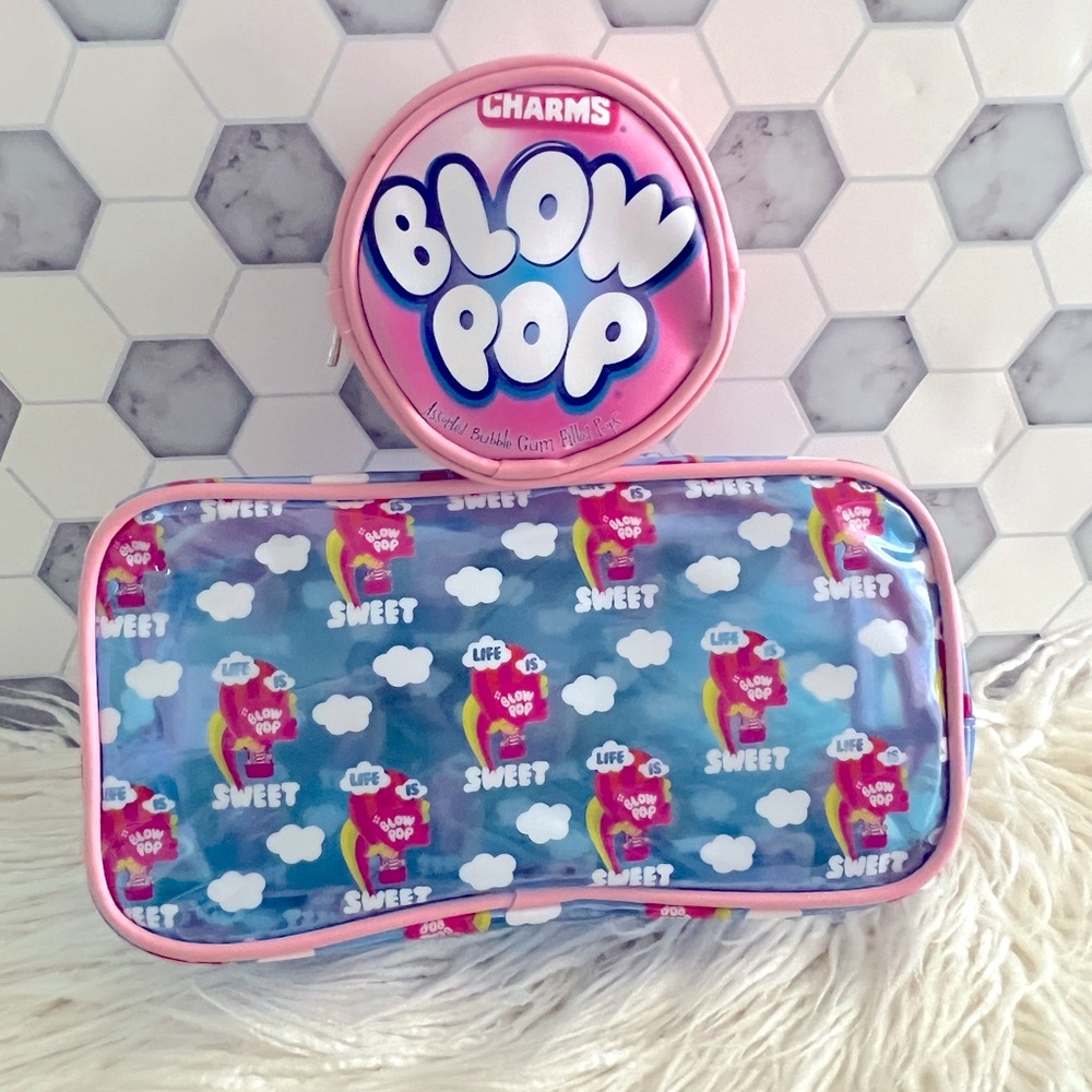 Set of 2 Blow Pop Cosmetic Bags